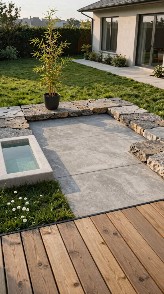 smooth rough zen pavers