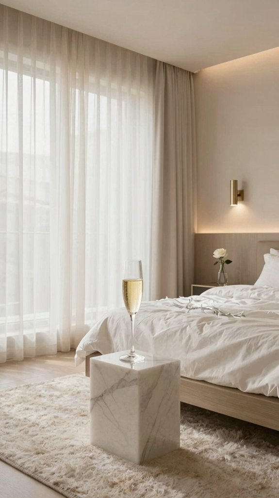 soft lit champagne serenity