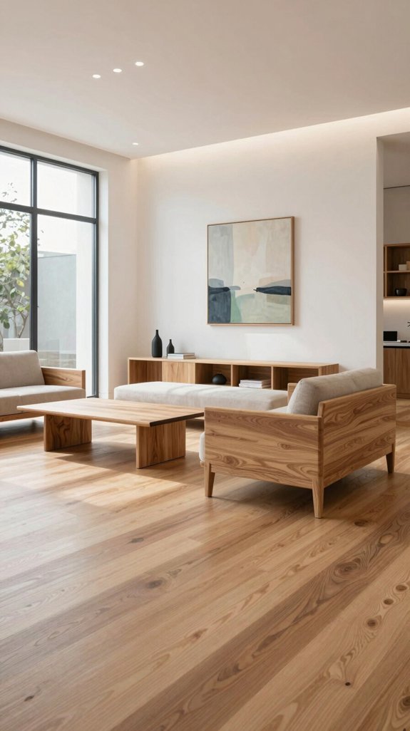 Ash Wood Color Combinations for Light and Contemporary Interiors 4 soft white walls highlighting ash wood