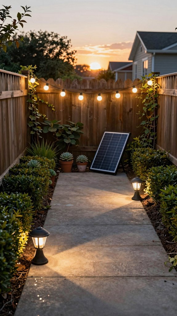 solar powered backyard lighting