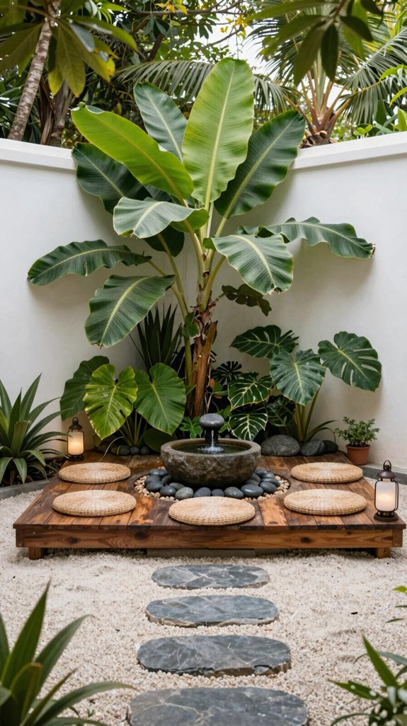 solar powered bamboo zen fountain