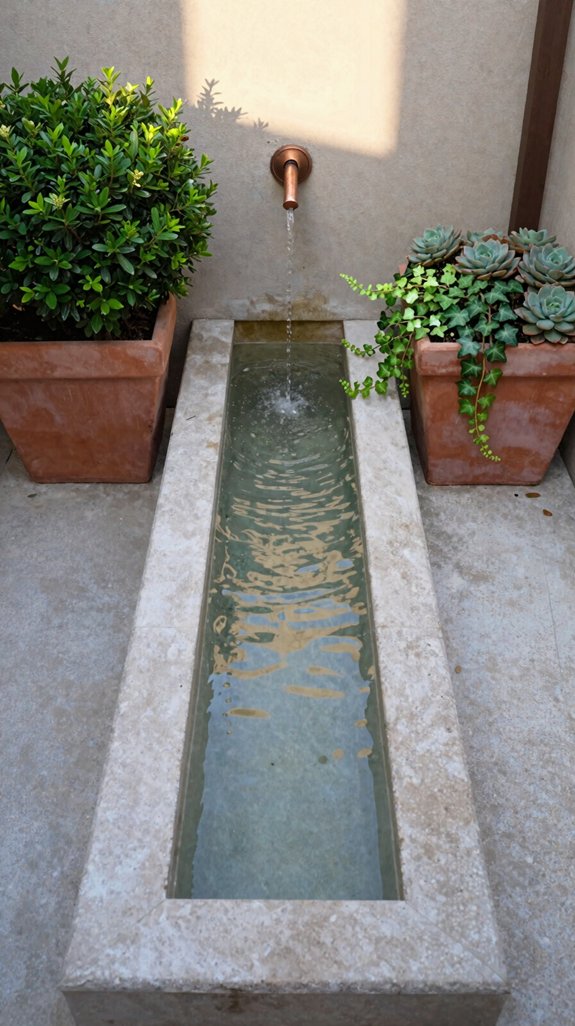 solar powered fountain centerpiece