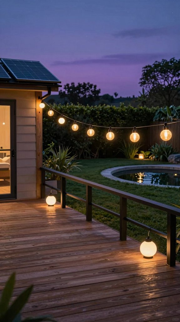 solar powered led garden illumination