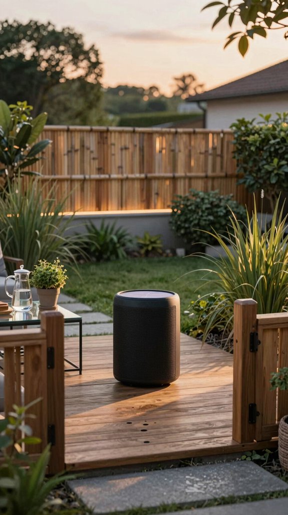 solar powered outdoor audio