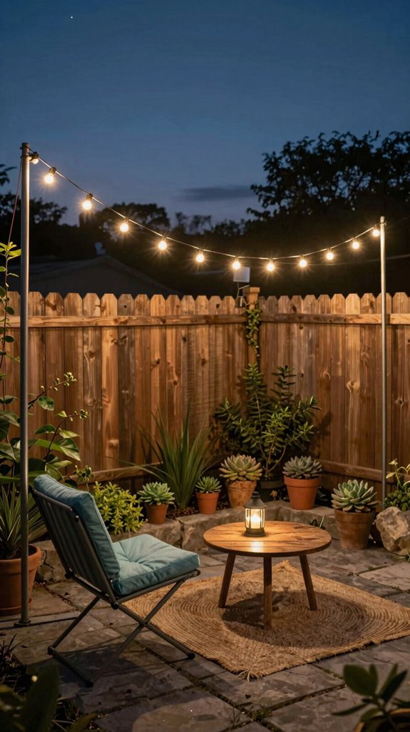 solar powered patio ambience
