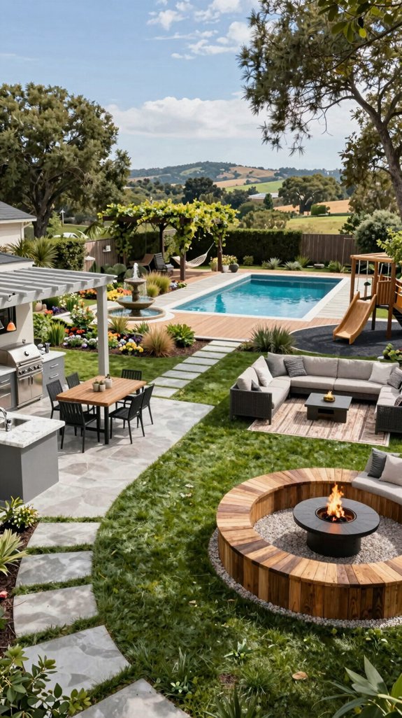 spacious outdoor backyard designsspacious outdoor backyard designs