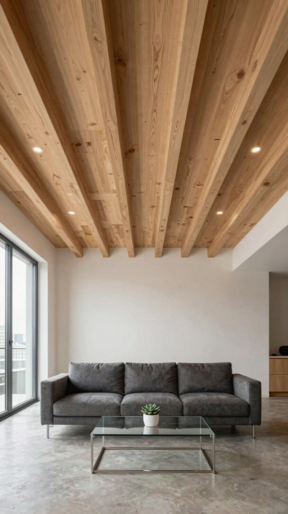 Ash Wood Color Combinations for Light and Contemporary Interiors 12 subtle ash wood ceiling beams