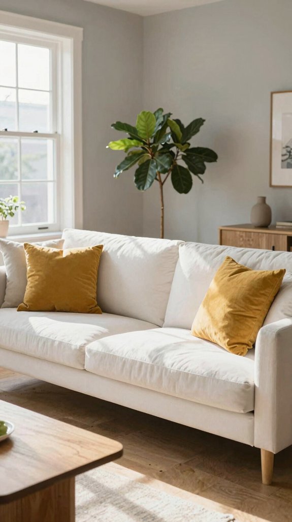 sunlit mustard accent