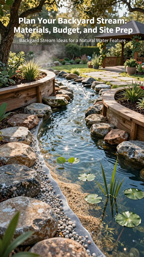 sustainable backyard water feature