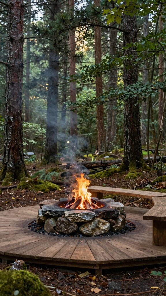 sustainable forest fire pit