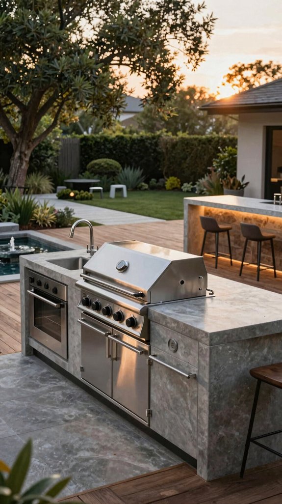 19 House Backyard Ideas for a Beautiful Outdoor Living Space 6 sustainable modular outdoor kitchen