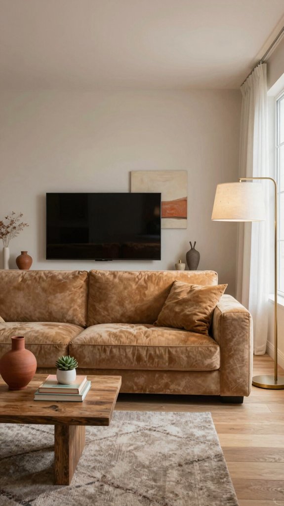 tan sofa color pairings