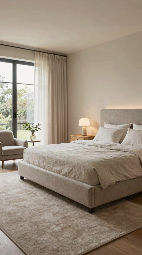 teal gray bedroom sanctuary
