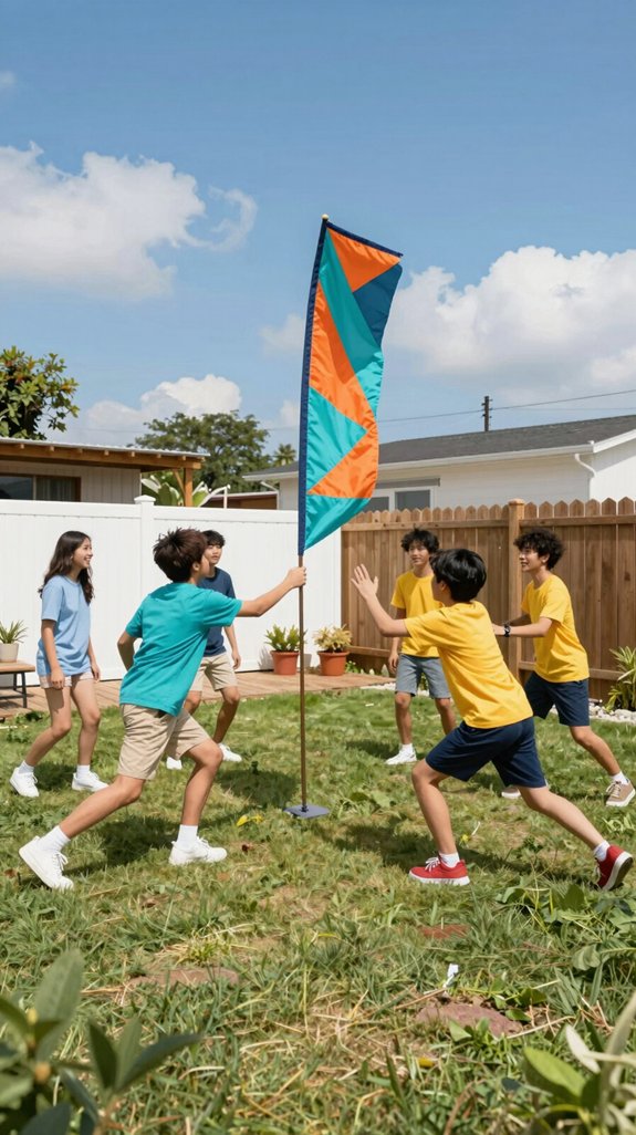 tech enhanced backyard capture the flag