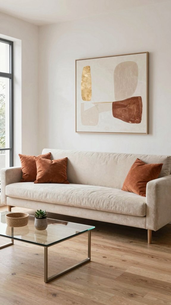 Cream Sofa Color Combinations That Elevate Neutral Spaces 7 terracotta accented earthy elegance
