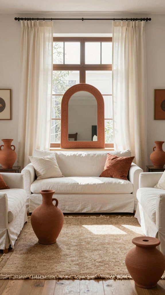 terracotta accented egyptian cotton