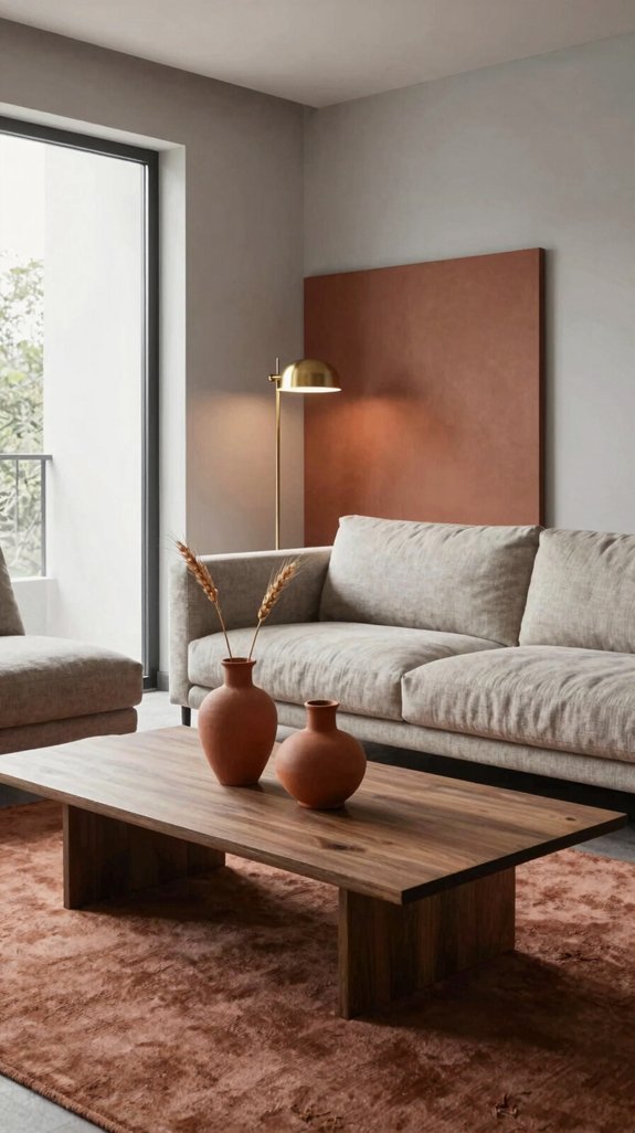 terracotta grounded warm elegance