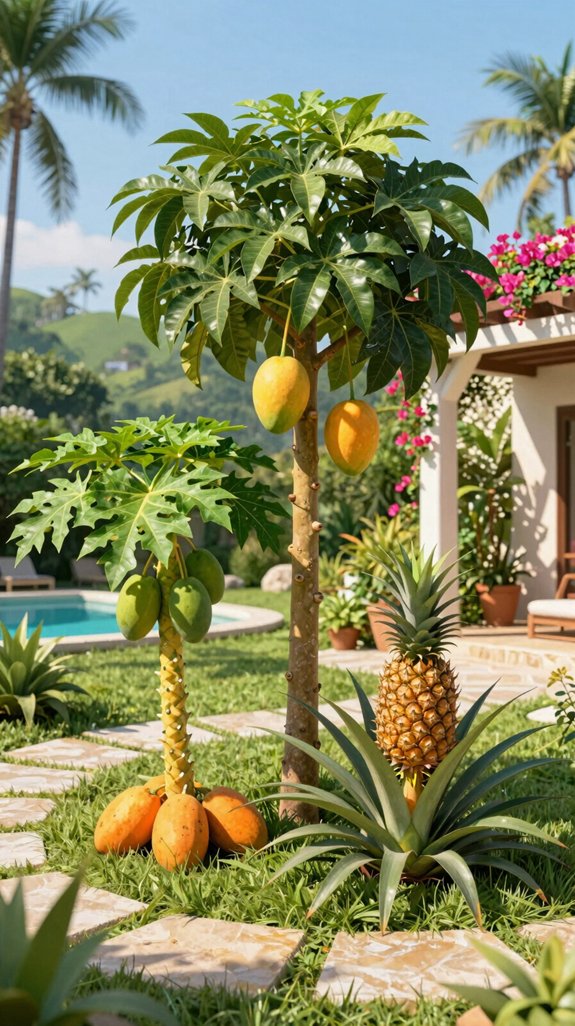 tropical fruit garden layout