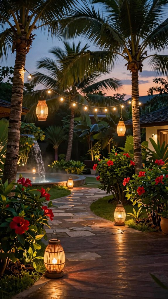 tropical led lantern ambiance