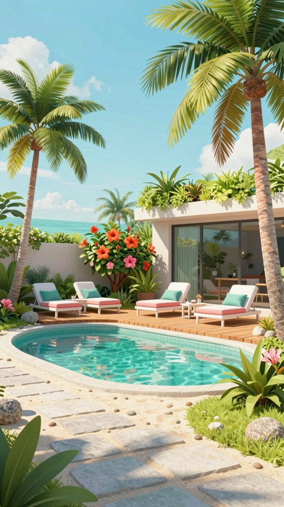 tropical sand teal accent palette