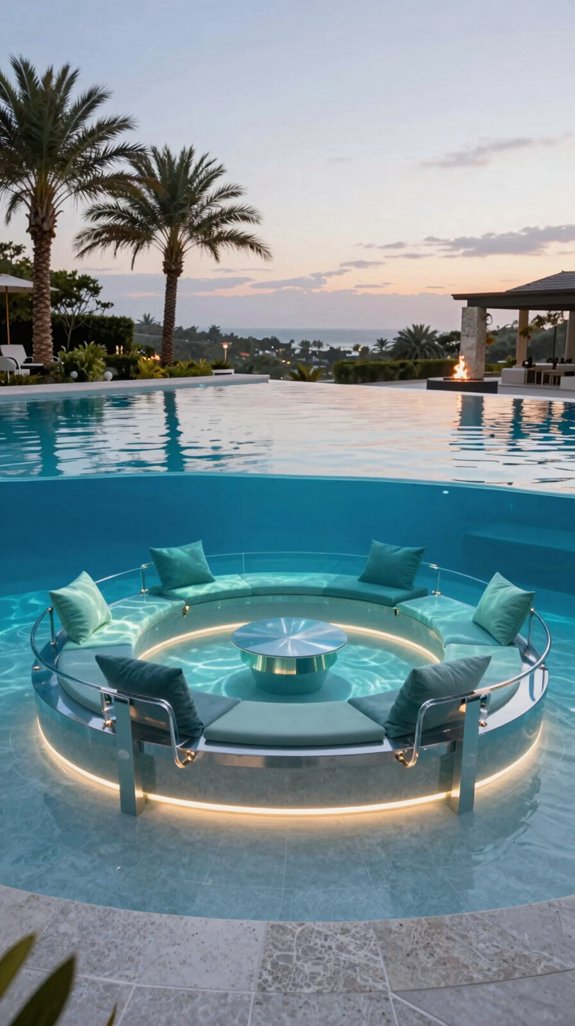 underwater seating design details