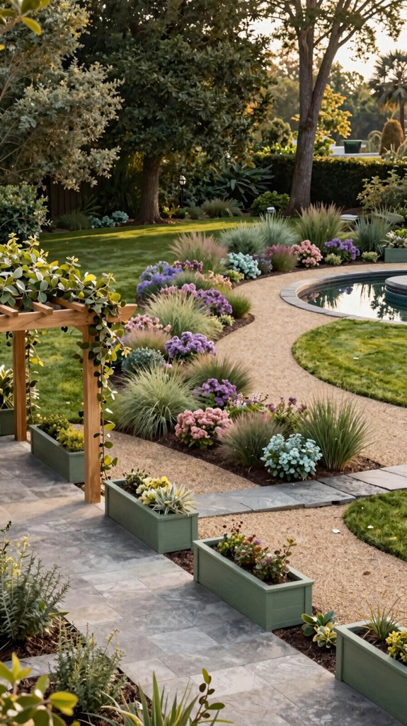 unified garden color palette