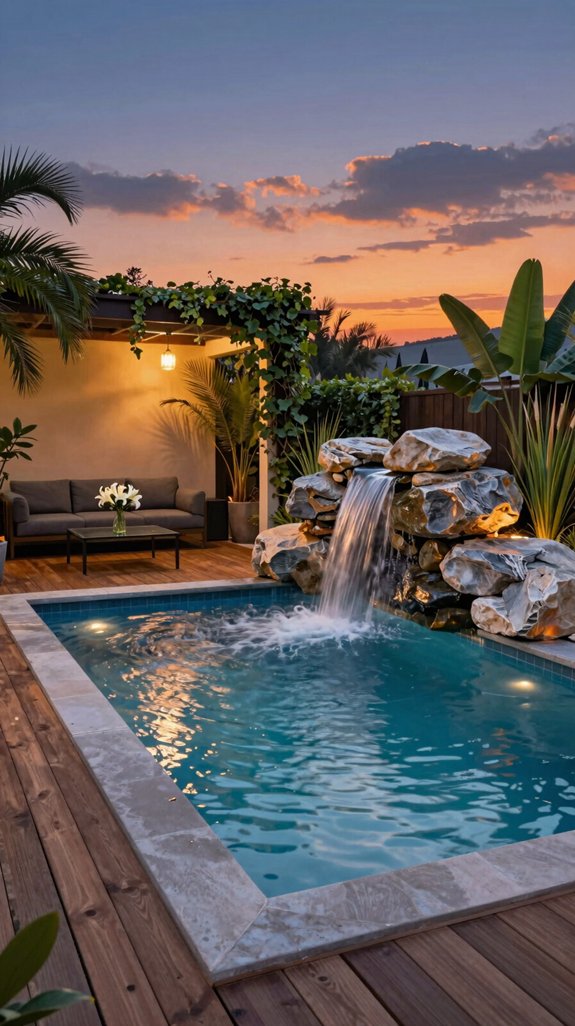 variable flow waterfall ambiance
