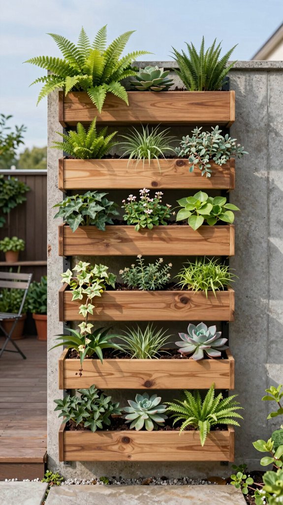 vertical modular garden installation