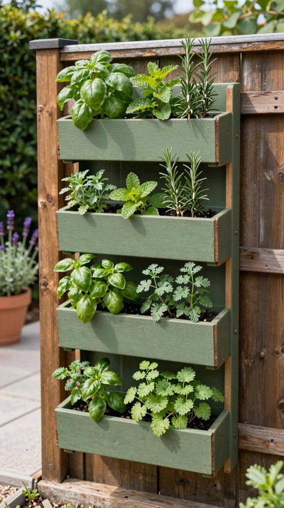 vertical modular herb garden