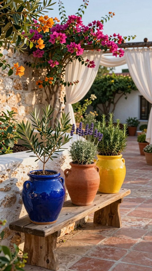 vibrant mediterranean ceramic accents