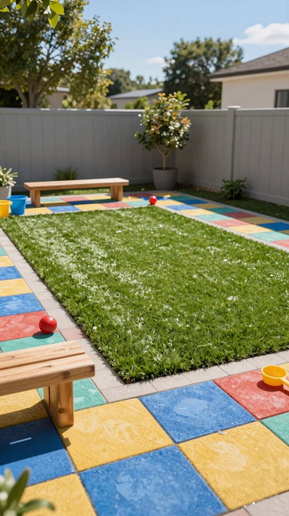 vibrant turf mosaic playzone