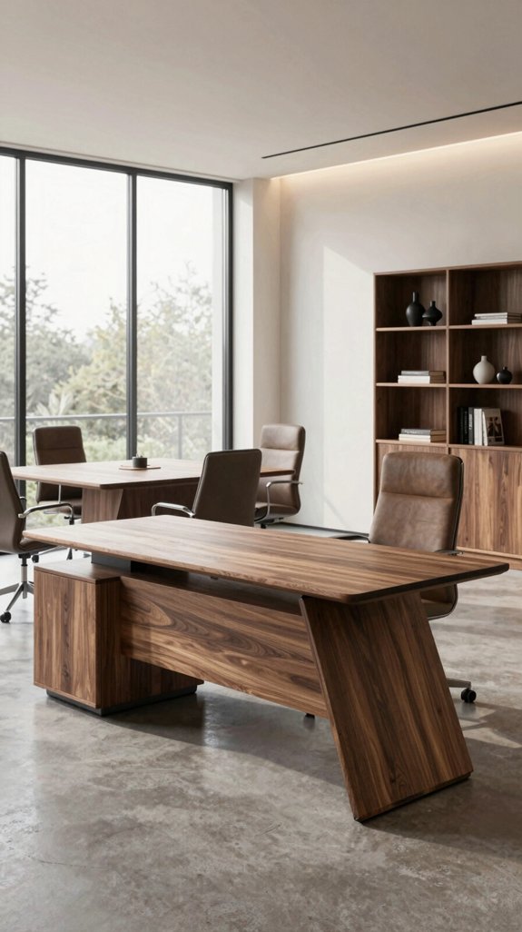 Walnut Furniture Color Combinations That Feel Elegant and Balanced 16 walnut centric open plan flow