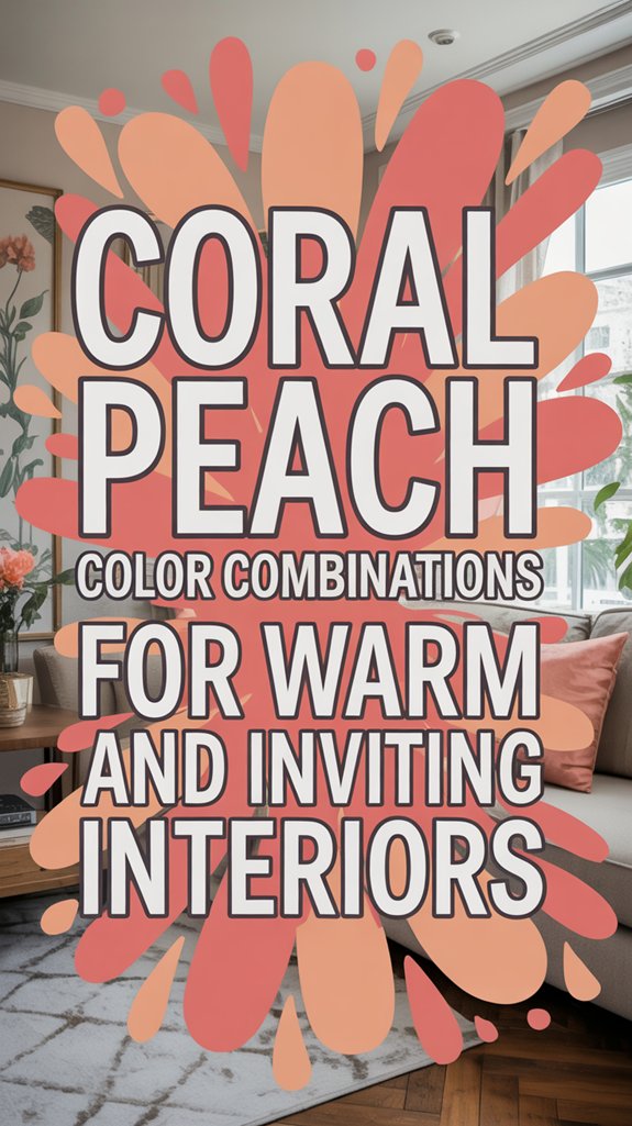 warm coral interior palette