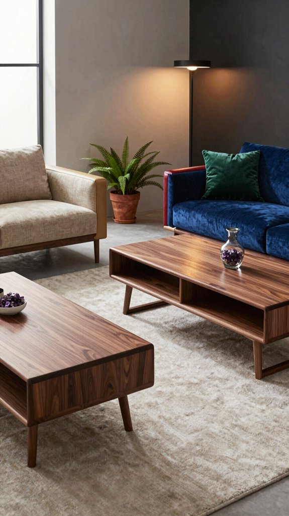 Walnut Furniture Color Combinations That Feel Elegant and Balanced 2 warm neutrals versus jewel tones