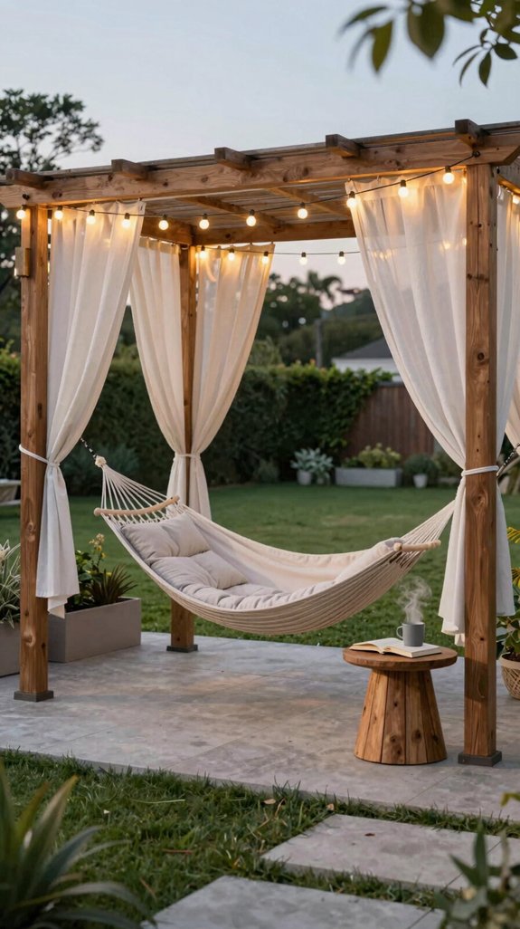 weather proof hammock reading nook
