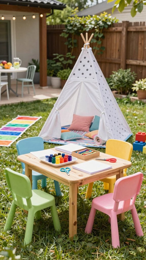 weather proof kids activity corner