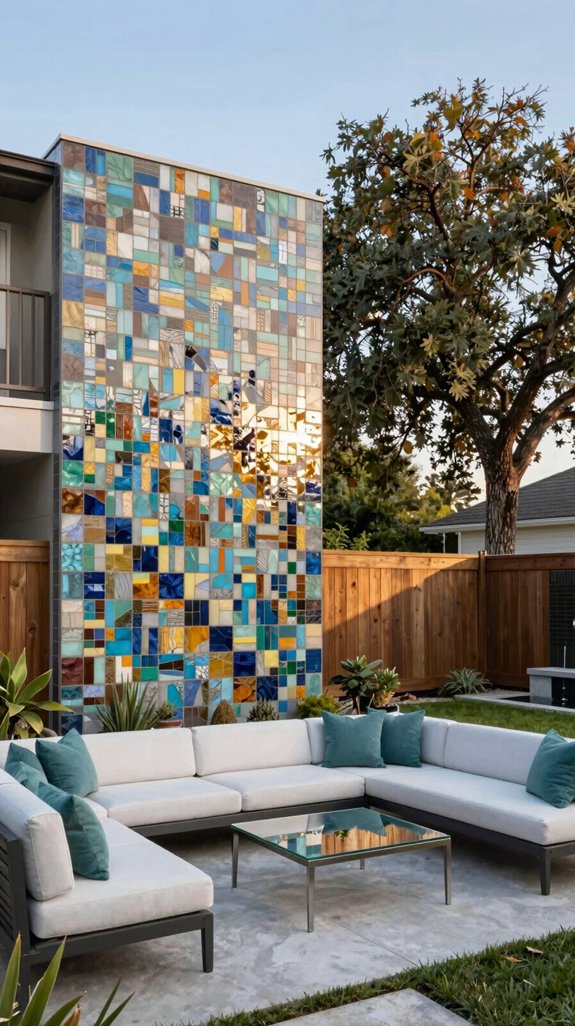 weather ready mosaic accent wall