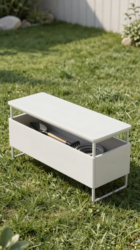 weather resistant hidden benchweather resistant hidden bench