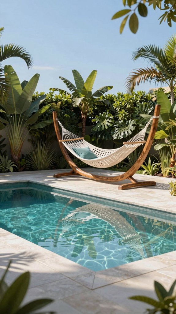 weather resistant poolside hammock