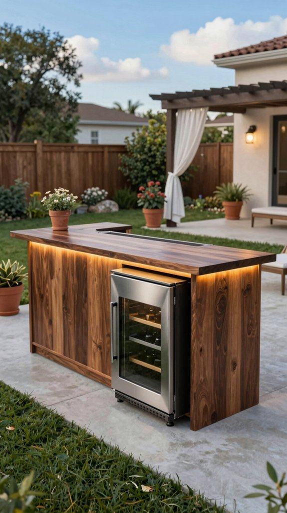 weather resistant wine bar