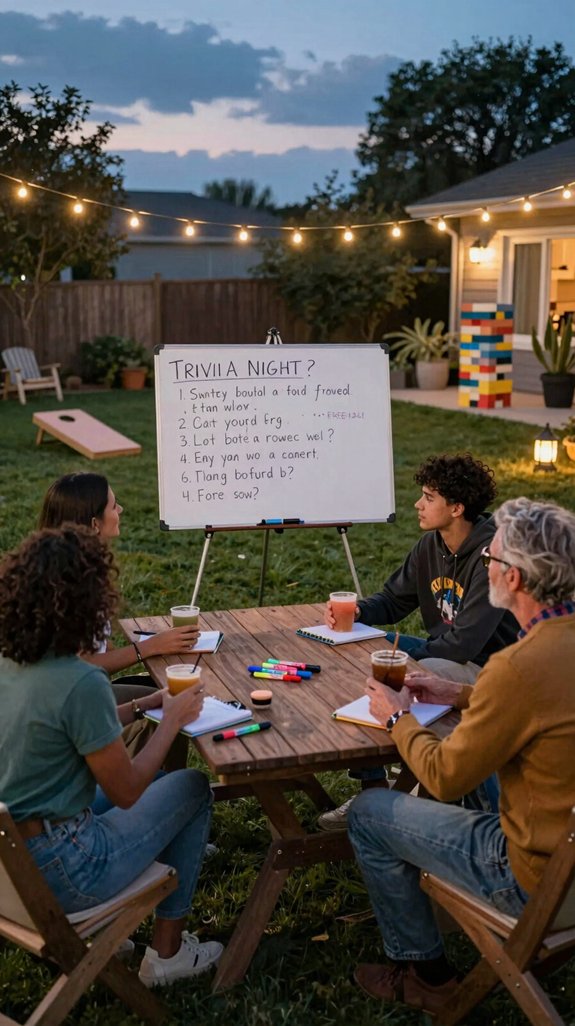 whiteboard powered trivia night
