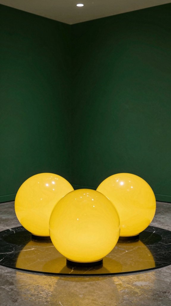 Dark Green Walls: Color Combinations That Feel Bold and Grounded 11 yellow accents brighten dark green