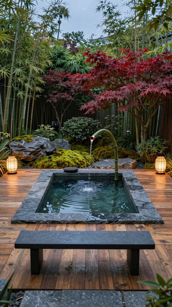 zen water feature meditation