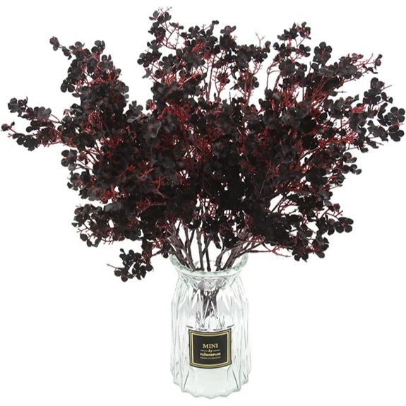 black artificial baby s breath