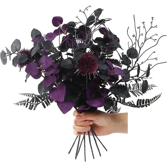 black purple eucalyptus picks