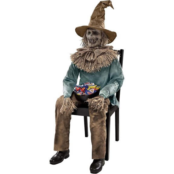four foot scarecrow animatronic