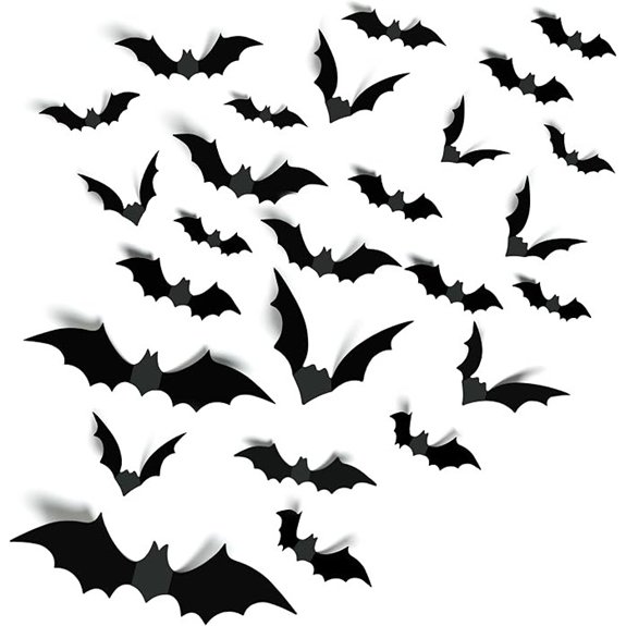 20 Best Halloween Indoor Decorations That'll Spook Even the Scariest Ghosts 1 halloween bats wall decor oaqcv