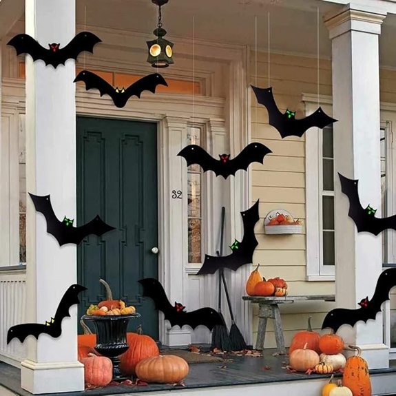 halloween bats yard decor