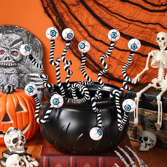 halloween eyeball floral picks