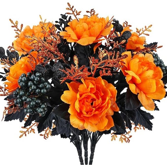 halloween flower bundle arrangement